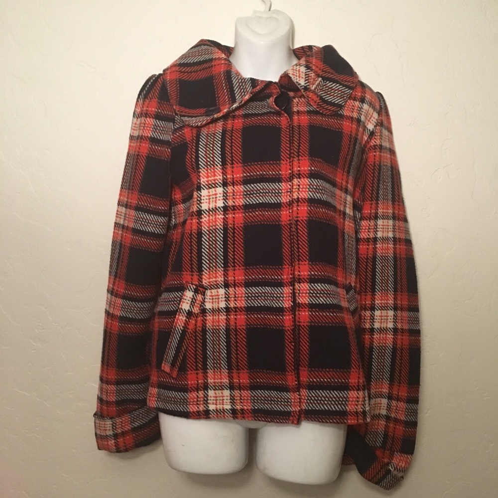 Roxy Plaid Jacket Womens M